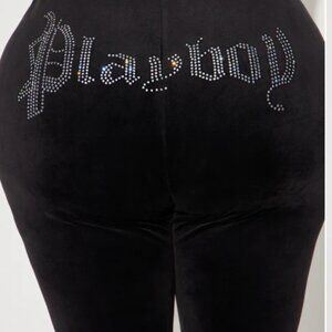 NwT Playboy flare velour pants